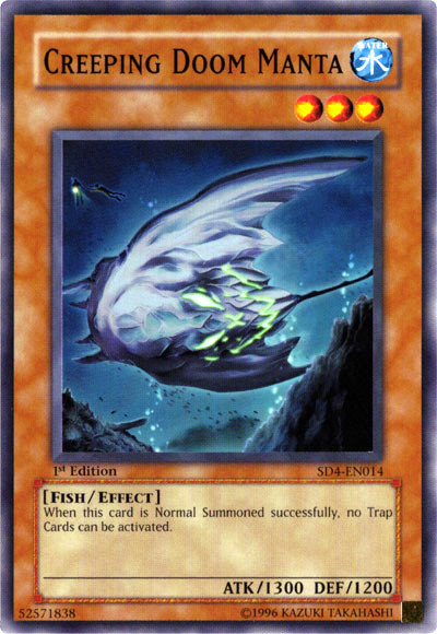 Creeping Doom Manta [SD4-EN014] Common Yu-Gi-Oh!