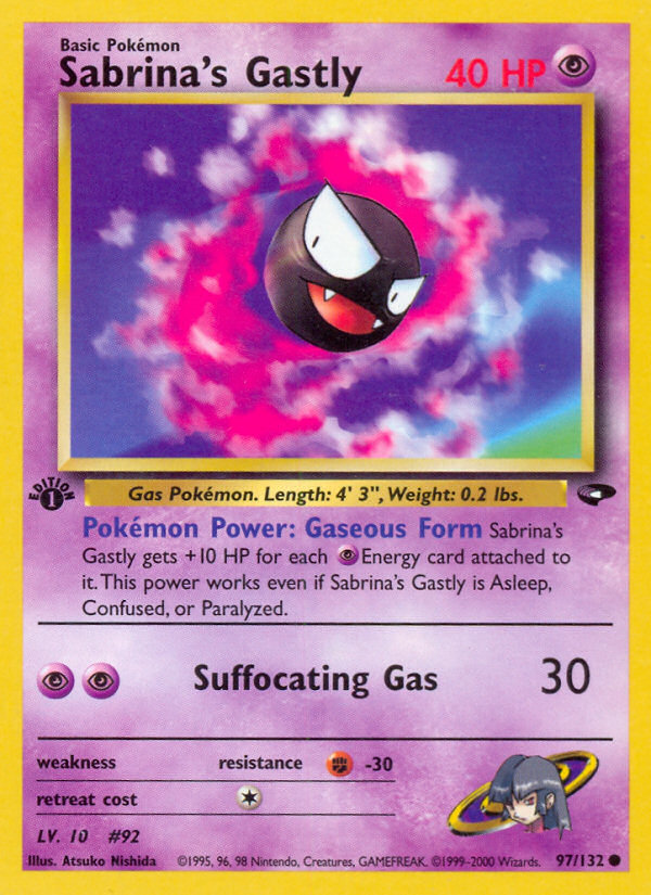 Sabrina's Gastly (97/132) [Gym Challenge 1st Edition] Pokémon