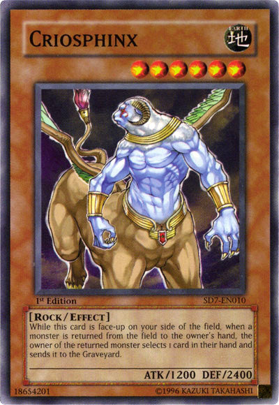 Criosphinx [SD7-EN010] Common Yu-Gi-Oh!