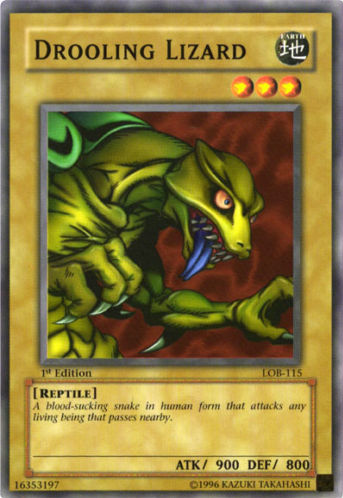 Drooling Lizard [LOB-115] Common Yu-Gi-Oh!