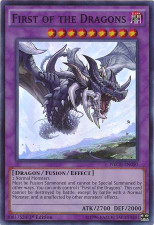 First of the Dragons [NECH-EN050] Super Rare Yu-Gi-Oh!