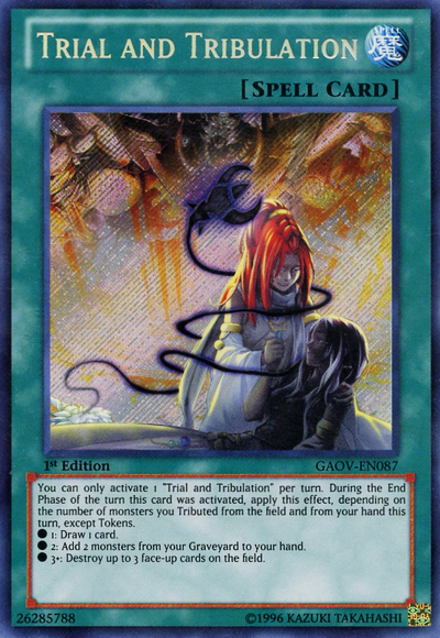 Trial and Tribulation [GAOV-EN087] Secret Rare Yu-Gi-Oh!