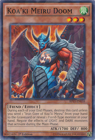 Koa'ki Meiru Doom [BP03-EN058] Shatterfoil Rare Yu-Gi-Oh!
