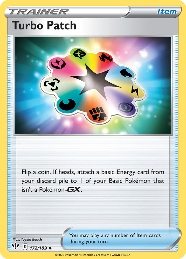 Turbo Patch (172/189) [Sword & Shield: Darkness Ablaze] Pokémon