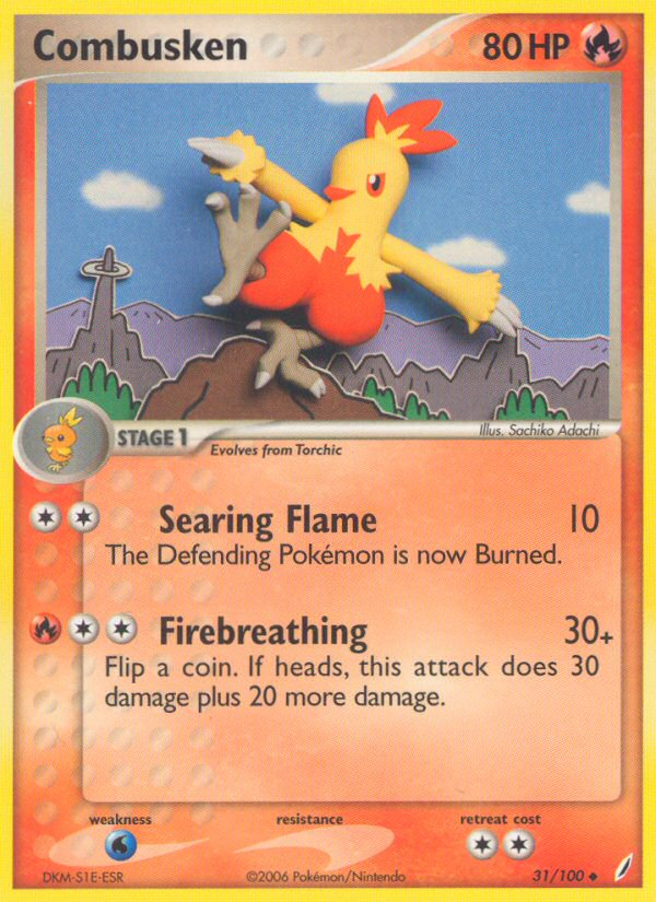 Combusken (31/100) [EX: Crystal Guardians] Pokémon