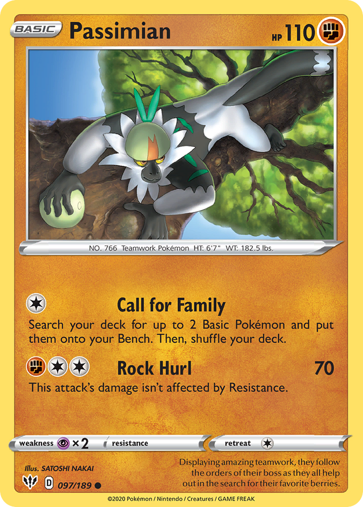 Passimian (097/189) [Sword & Shield: Darkness Ablaze] Pokémon