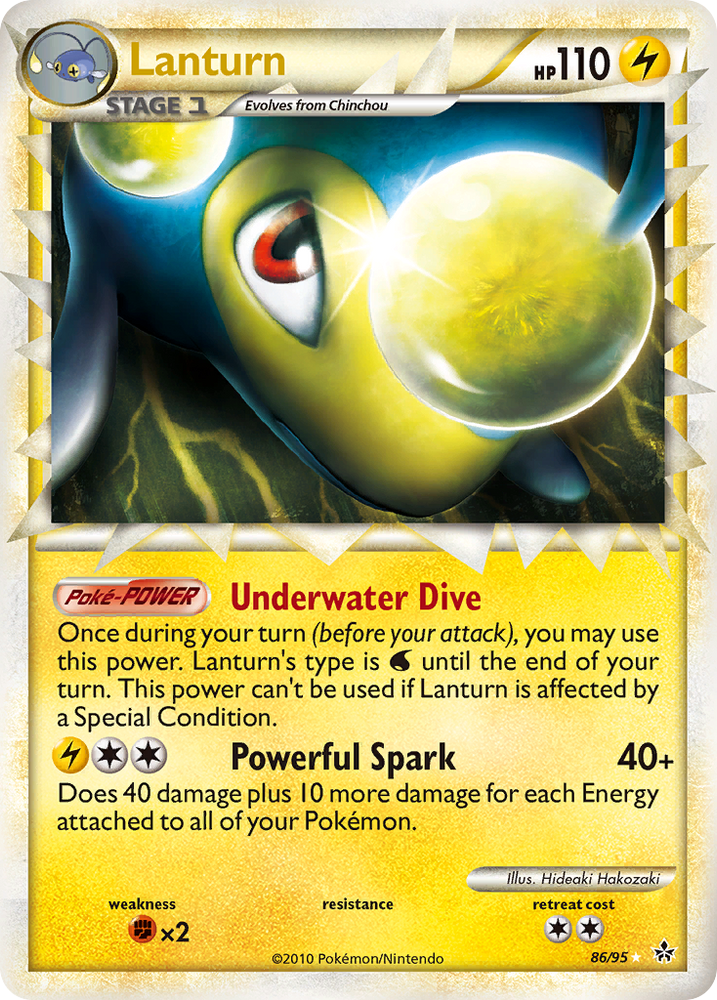 Lanturn (86/95) [HeartGold & SoulSilver: Unleashed] Pokémon