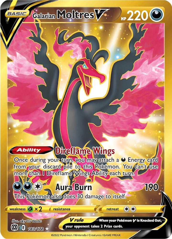 Galarian Moltres V (183/172) [Sword & Shield: Brilliant Stars] Pokémon