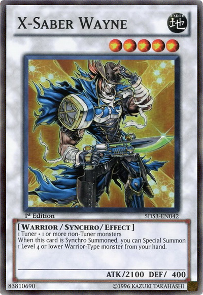 X-Saber Wayne [5DS3-EN042] Super Rare Yu-Gi-Oh!