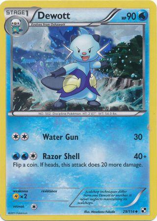 Dewott (29/114) (Cracked Ice Holo) [Black & White: Base Set] Pokémon
