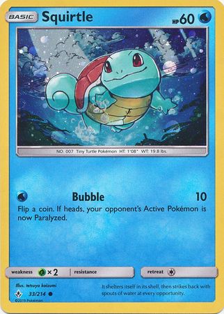 Squirtle (33/214) (Premium Collection Promo) [Sun & Moon: Unbroken Bonds] Pokémon
