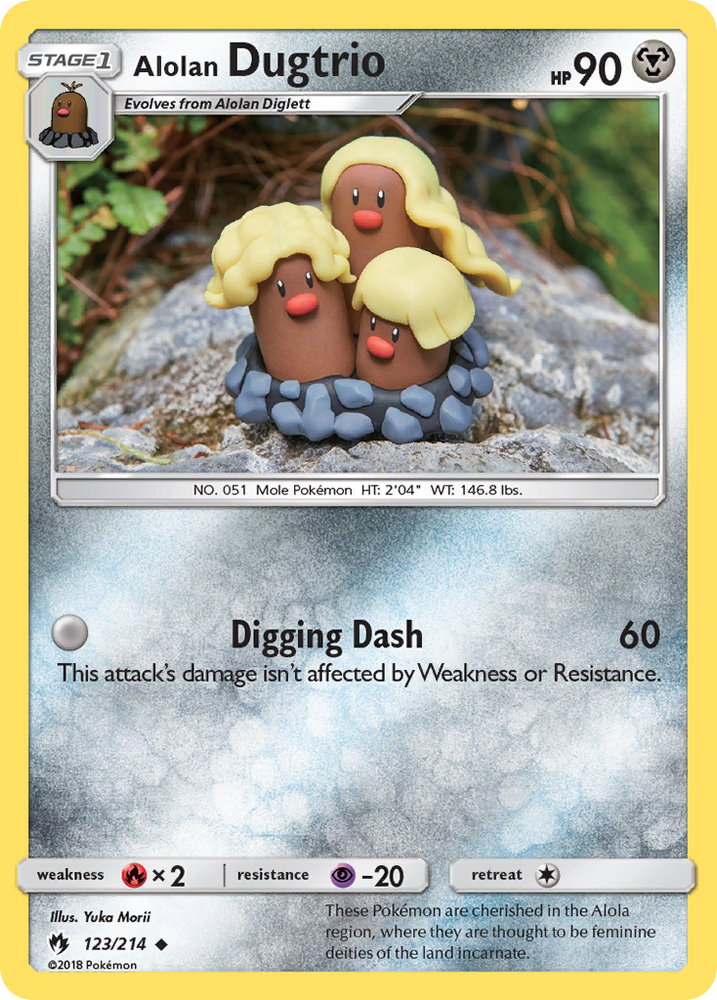 Alolan Dugtrio (123/214) [Sun & Moon: Lost Thunder] Pokémon