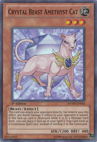Crystal Beast Amethyst Cat [RYMP-EN041] Super Rare Yu-Gi-Oh!