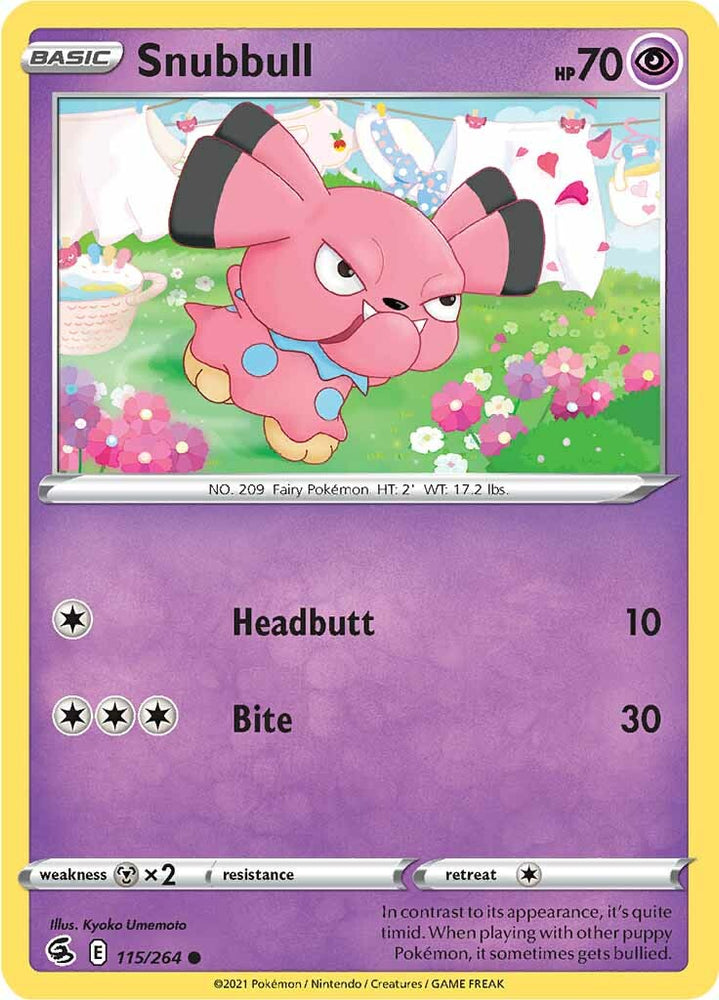 Snubbull (115/264) [Sword & Shield: Fusion Strike] Pokémon