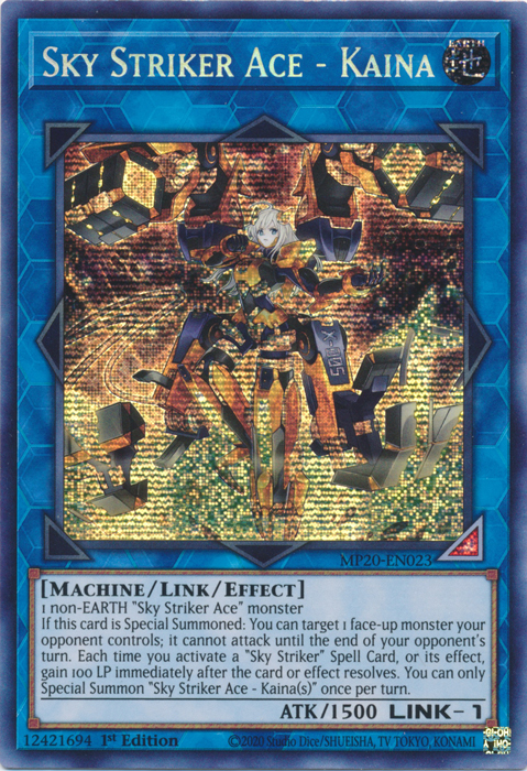 Sky Striker Ace - Kaina [MP20-EN023] Prismatic Secret Rare Yu-Gi-Oh!