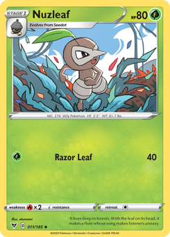 Nuzleaf (011/185) [Sword & Shield: Vivid Voltage] Pokémon