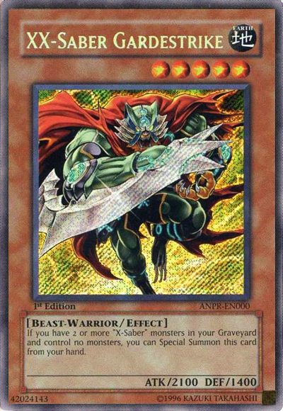 XX-Saber Gardestrike [ANPR-EN000] Secret Rare Yu-Gi-Oh!