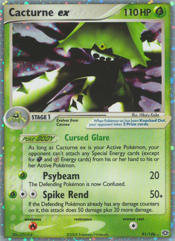 Cacturne ex (91/106) [EX: Emerald] Pokémon