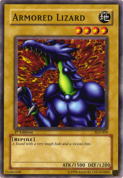 Armored Lizard [SDJ-009] Common Yu-Gi-Oh!