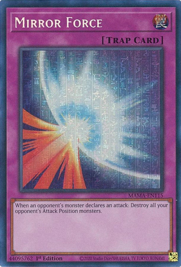 Mirror Force [MAMA-EN115] Secret Pharaoh's Rare Yu-Gi-Oh!