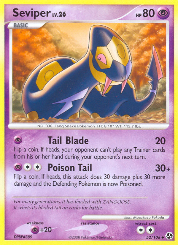 Seviper (52/106) [Diamond & Pearl: Great Encounters] Pokémon