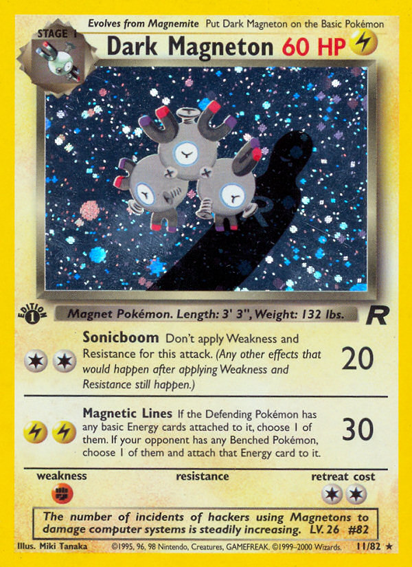 Dark Magneton (11/82) [Team Rocket 1st Edition] Pokémon