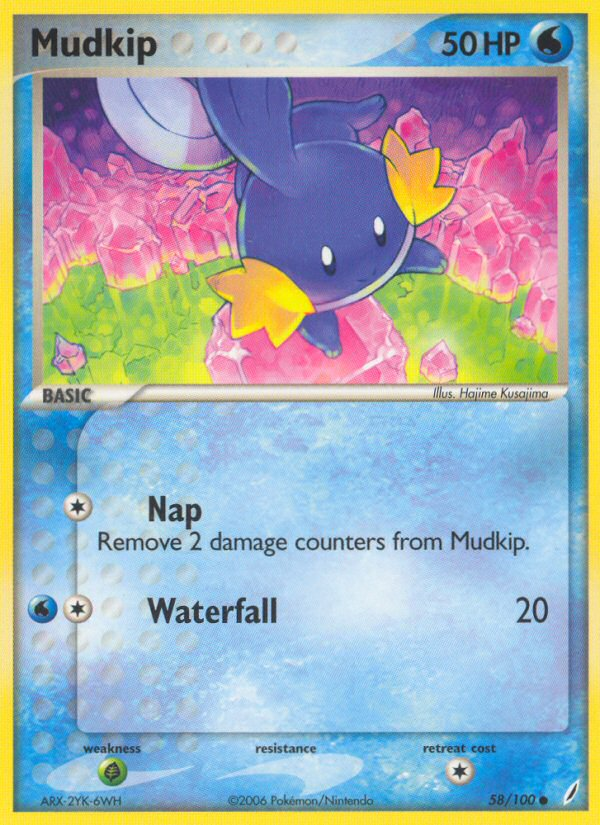 Mudkip (58/100) [EX: Crystal Guardians] Pokémon