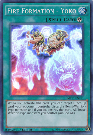 Fire Formation - Yoko [MP14-EN104] Super Rare Yu-Gi-Oh!