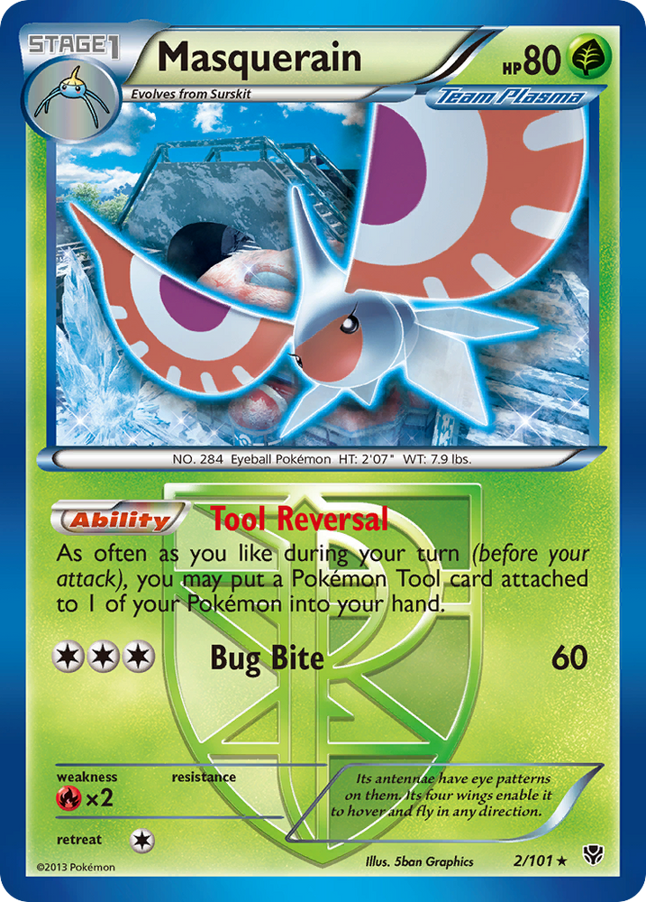 Masquerain (2/101) [Black & White: Plasma Blast] Pokémon