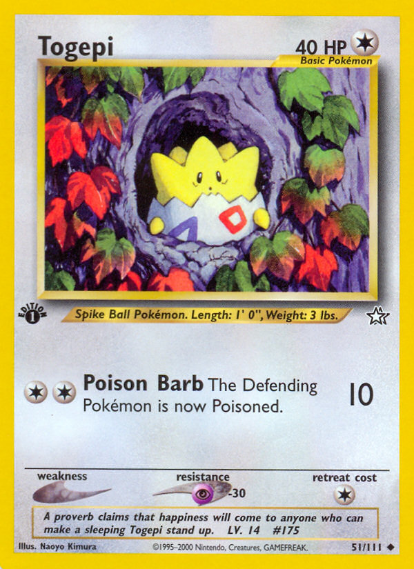 Togepi (51/111) [Neo Genesis 1st Edition] Pokémon