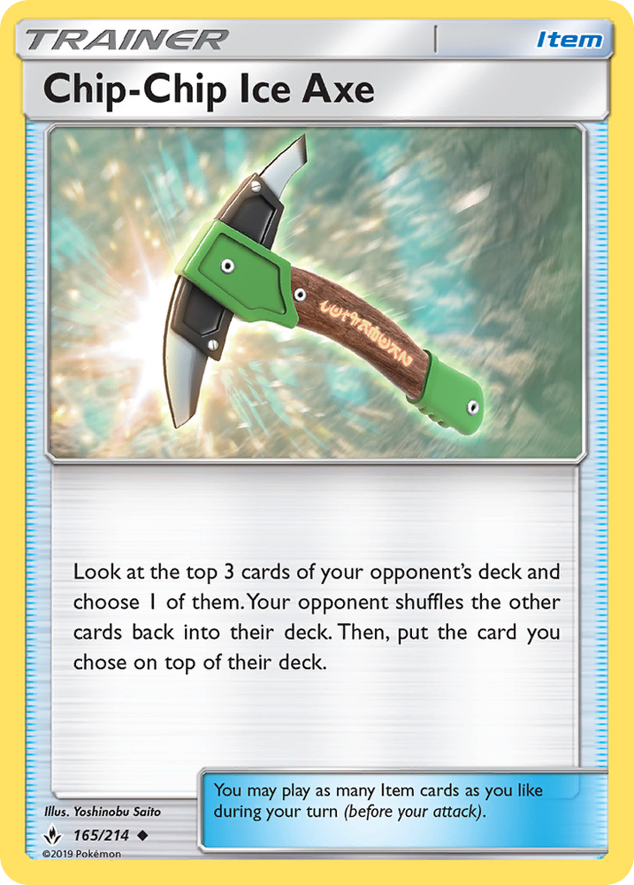 Chip-Chip Ice Axe (165/214) [Sun & Moon: Unbroken Bonds] Pokémon