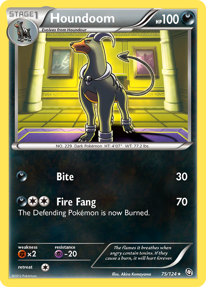 Houndoom (75/124) [Black & White: Dragons Exalted] Pokémon