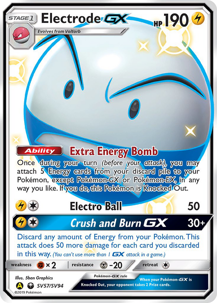 Electrode GX (SV57/SV94) [Sun & Moon: Hidden Fates - Shiny Vault] Pokémon