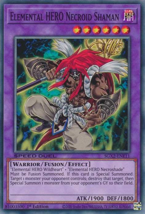 Elemental HERO Necroid Shaman [SGX2-ENE11] Common Yu-Gi-Oh!