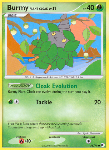 Burmy Plant Cloak (56/99) [Platinum: Arceus] Pokémon
