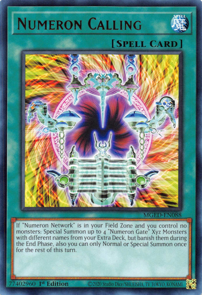 Numeron Calling [MGED-EN088] Rare Yu-Gi-Oh!