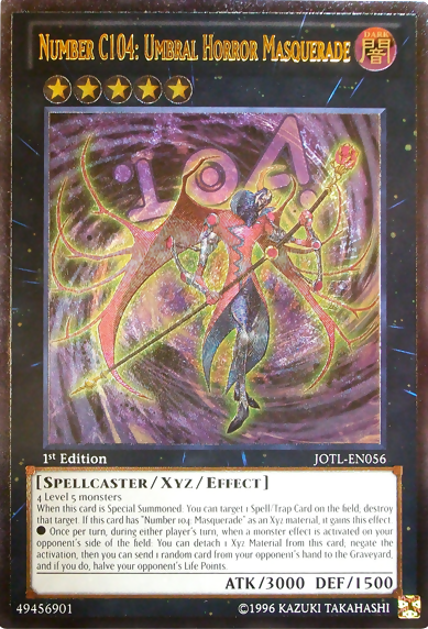 Number C104: Umbral Horror Masquerade (UTR) [JOTL-EN056] Ultimate Rare Yu-Gi-Oh!