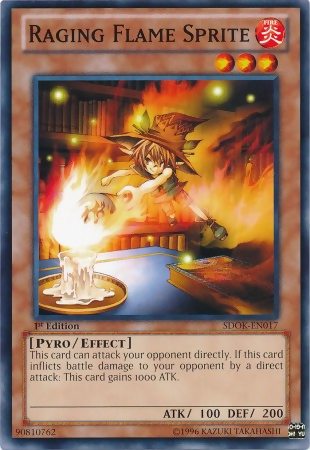 Raging Flame Sprite [SDOK-EN017] Common Yu-Gi-Oh!