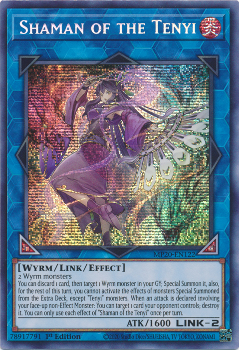 Shaman of the Tenyi [MP20-EN122] Prismatic Secret Rare Yu-Gi-Oh!