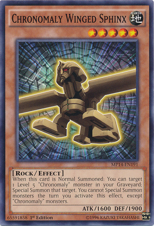Chronomaly Winged Sphinx [MP14-EN191] Common Yu-Gi-Oh!