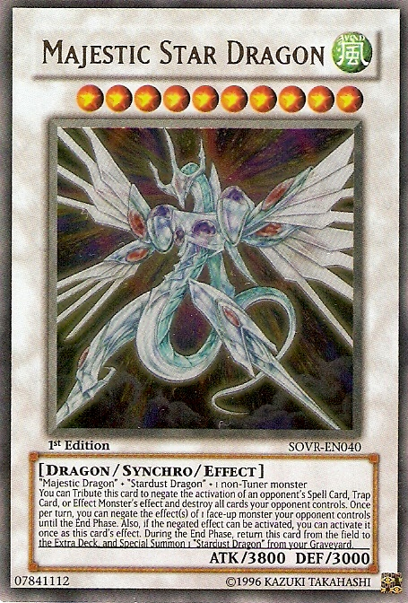 Majestic Star Dragon [SOVR-EN040] Ultra Rare Yu-Gi-Oh!