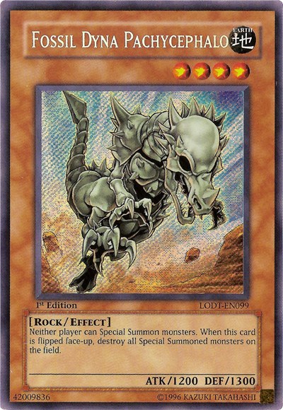 Fossil Dyna Pachycephalo [LODT-EN099] Secret Rare Yu-Gi-Oh!