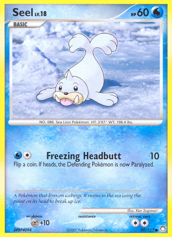 Seel (97/123) [Diamond & Pearl: Mysterious Treasures] Pokémon