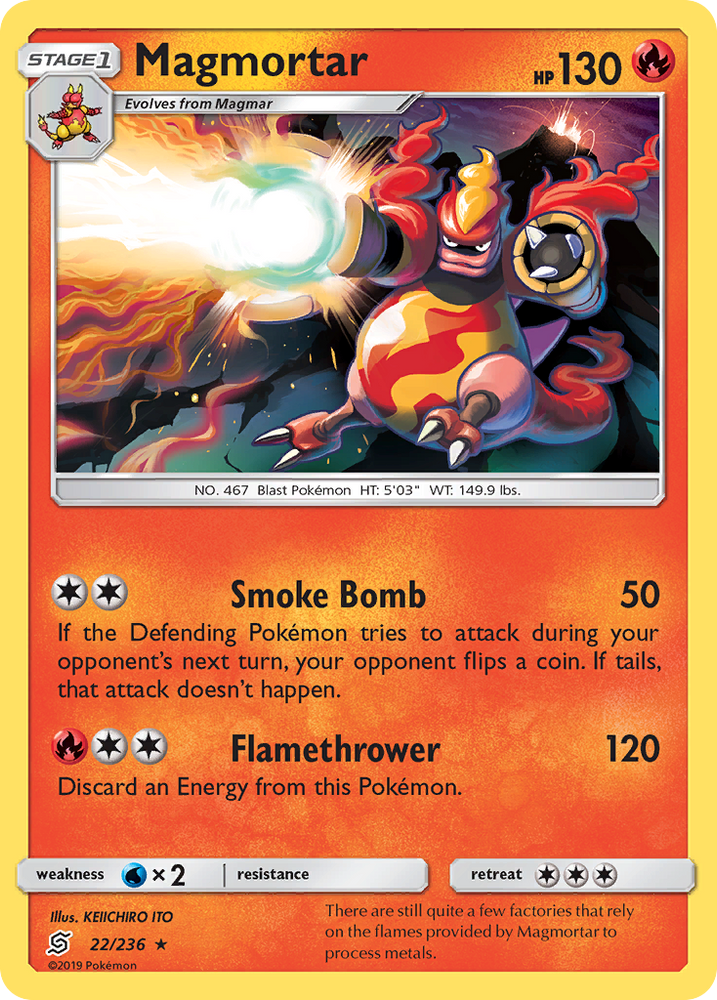 Magmortar (22/236) [Sun & Moon: Unified Minds] Pokémon