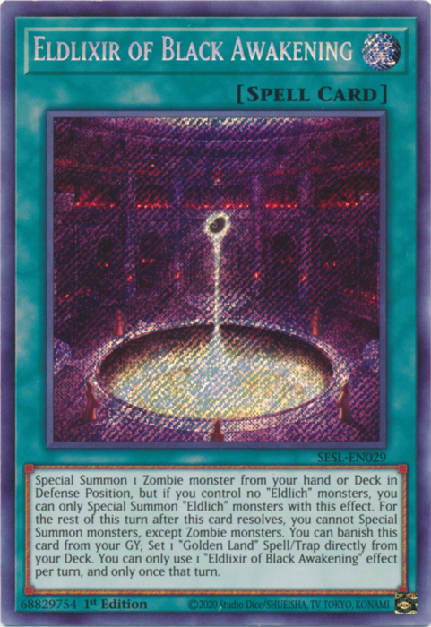 Eldlixir of Black Awakening [SESL-EN029] Secret Rare Yu-Gi-Oh!