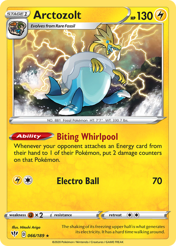 Arctozolt (066/189) [Sword & Shield: Darkness Ablaze] Pokémon