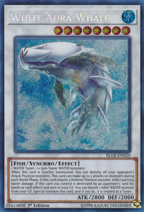 White Aura Whale [BLLR-EN020] Secret Rare Yu-Gi-Oh!