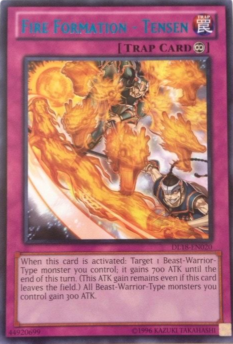 Fire Formation - Tensen (Blue) [DL18-EN020] Rare Yu-Gi-Oh!
