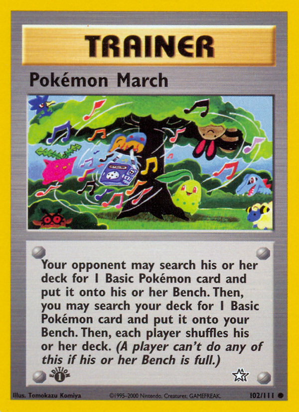 Pokemon March (102/111) [Neo Genesis 1st Edition] Pokémon