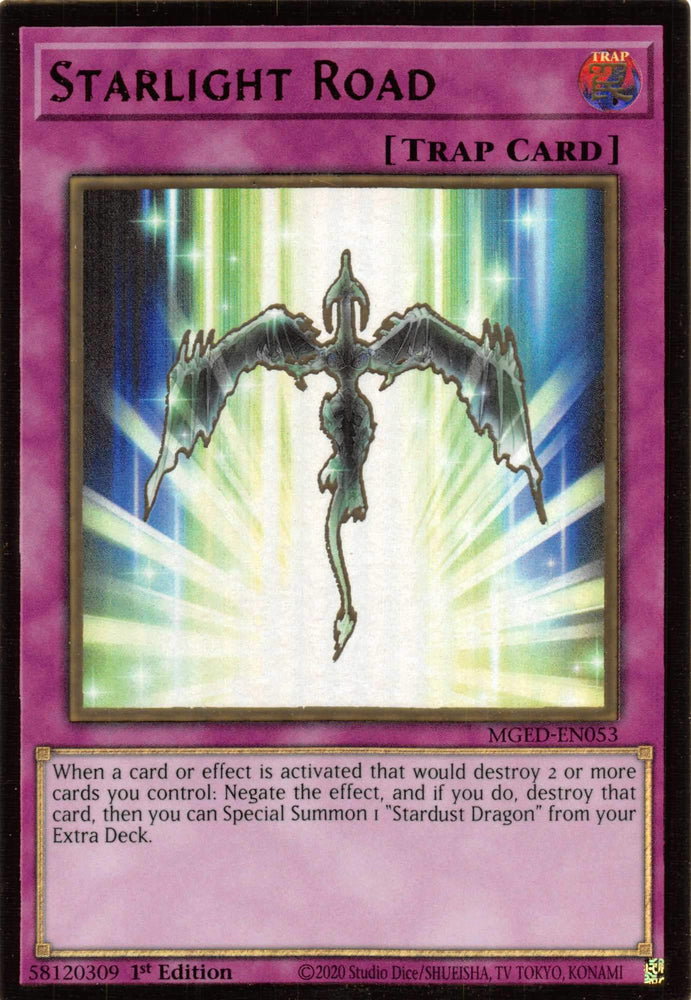 Starlight Road [MGED-EN053] Gold Rare Yu-Gi-Oh!